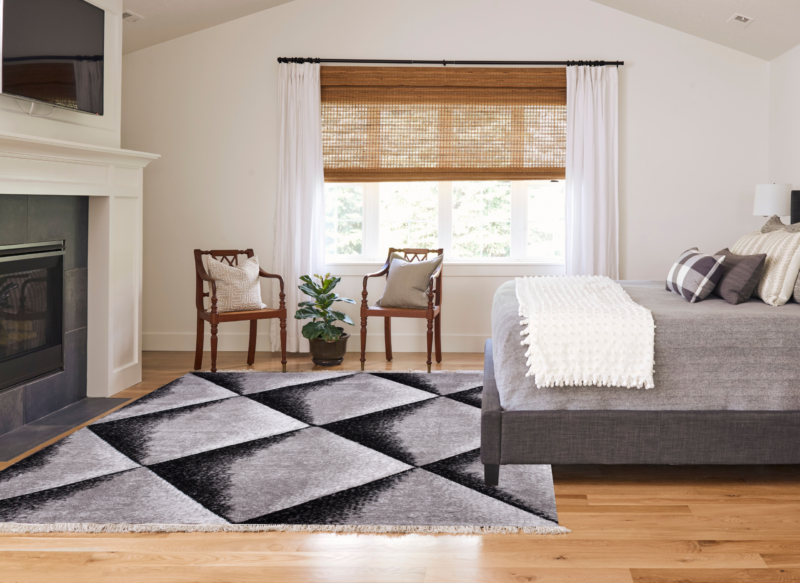 Printed Prime Shag Fluffy Area Rug - Gray - Image 2