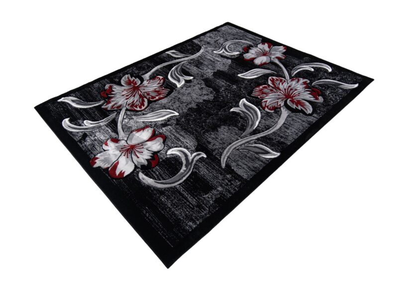 Moderno Abstract Area Rug - Black - Image 2