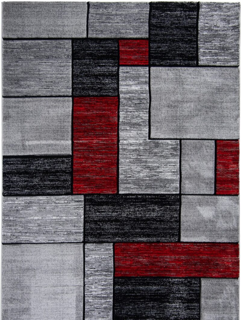 Moderno Abstract Area Rug - Grey