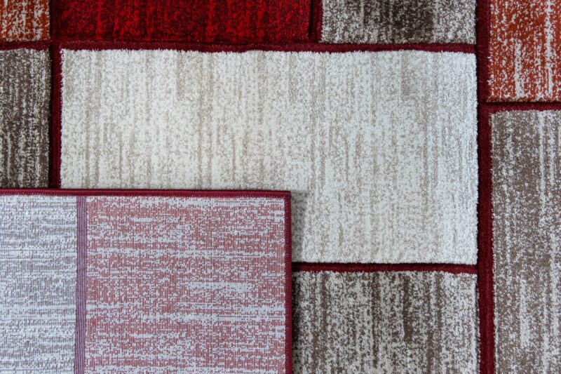 Moderno Abstract Area Rug - Red - Image 4