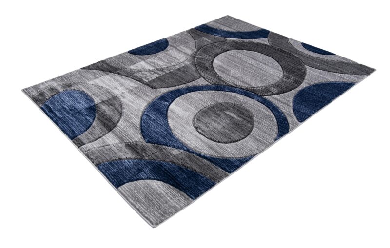 Moderno Abstract Area Rug - Navy - Image 2