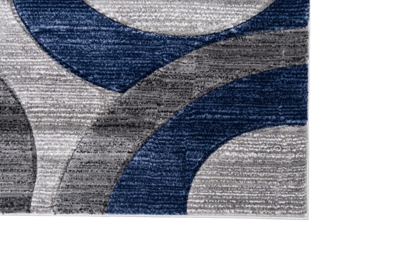 Moderno Abstract Area Rug - Navy - Image 3