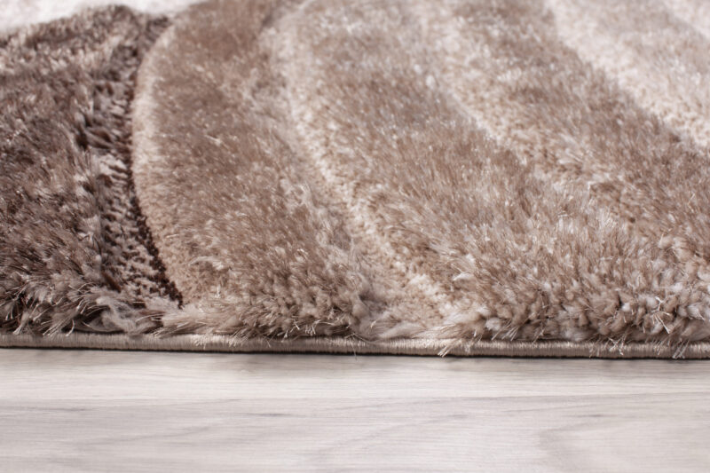 Printed Prime Shag Fluffy Area Rug - Sand - Image 5