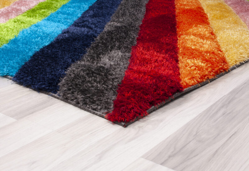 Printed Prime Shag Fluffy Area Rug - Rainbow - Image 8