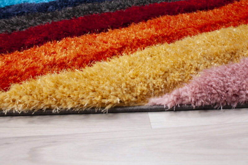 Printed Prime Shag Fluffy Area Rug - Rainbow - Image 6