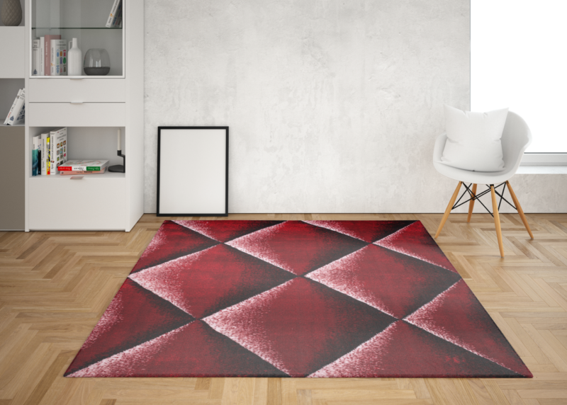 Printed Prime Shag Fluffy Area Rug - Red - Image 3