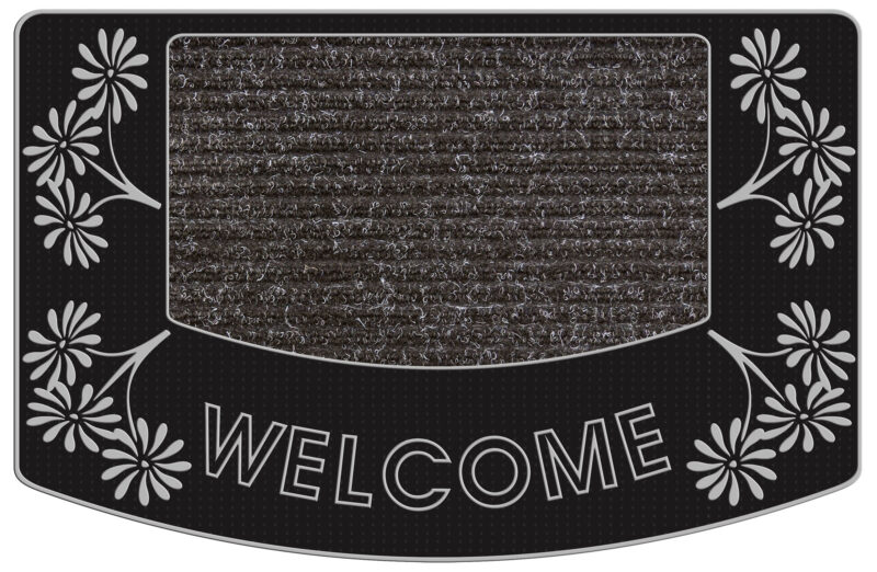 YassRug OuterBridge Welcome Door Mat - Flower Print - Image 2