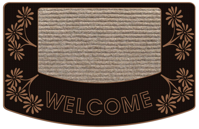 YassRug OuterBridge Welcome Door Mat - Flower Print - Image 3