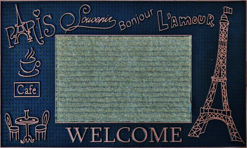 YassRug OuterBridge Welcome Door Mat - Paris Print - Image 4