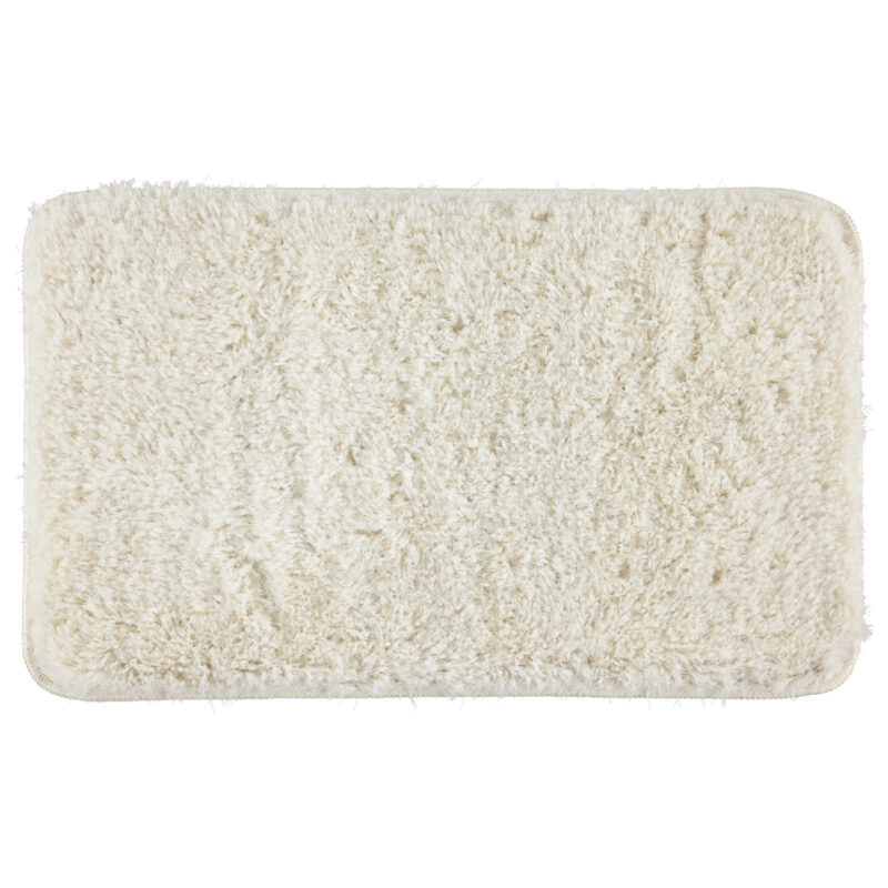 YassRug 2 Piece High Elegance Bath Mat Set - White